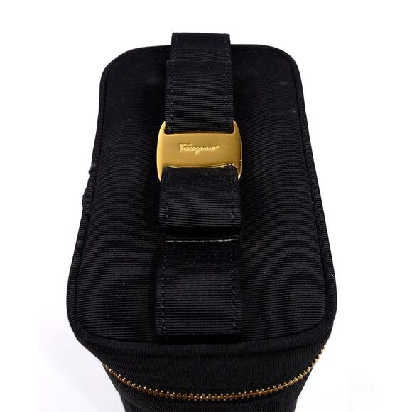 Vintage Salvatore Ferragamo 1990s Travel Shoe Bag – Black  – Made in Italy - Picture 3 of 12